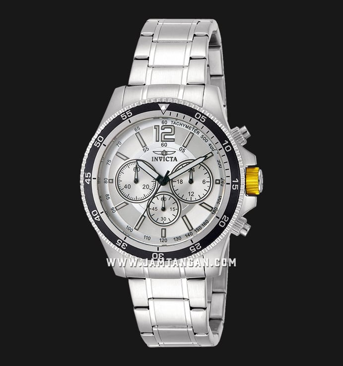 INVICTA Specialty 13975 Chronograph Silver Dial Stainless Steel Strap