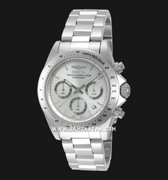 INVICTA Speedway 14381 Chronograph Silver Dial Stainless Steel Strap