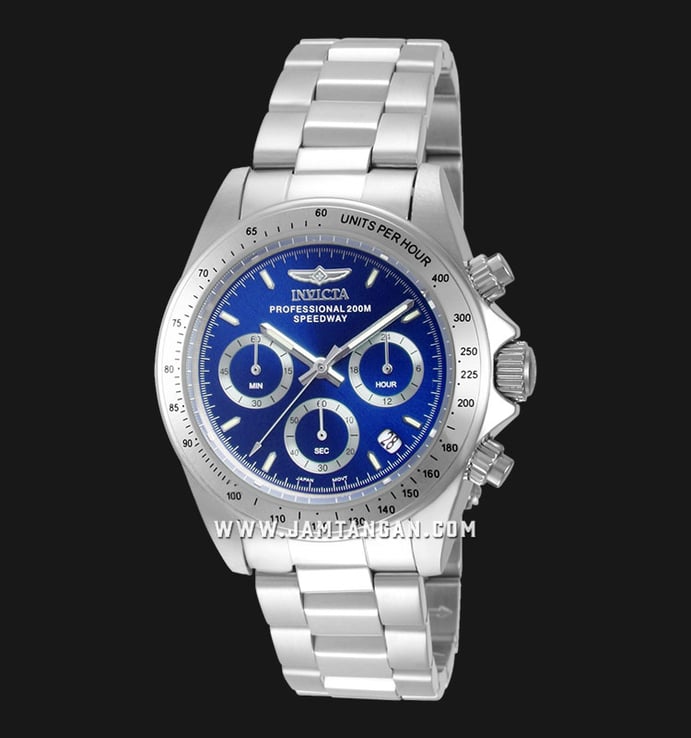 INVICTA Speedway 14382 Chronograph Blue Dial Stainless Steel Strap