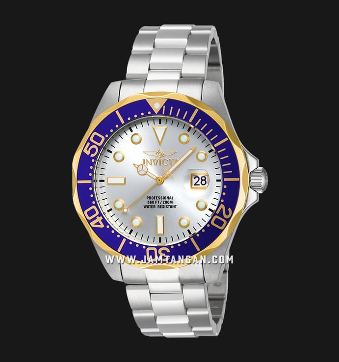 INVICTA Pro Diver 14543 Silver Dial Stainless Steel Strap