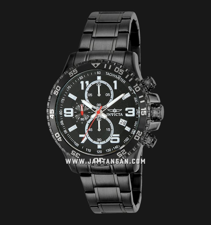 INVICTA Specialty 14880 Men Chronograph Black Dial Black Stainless Steel Strap