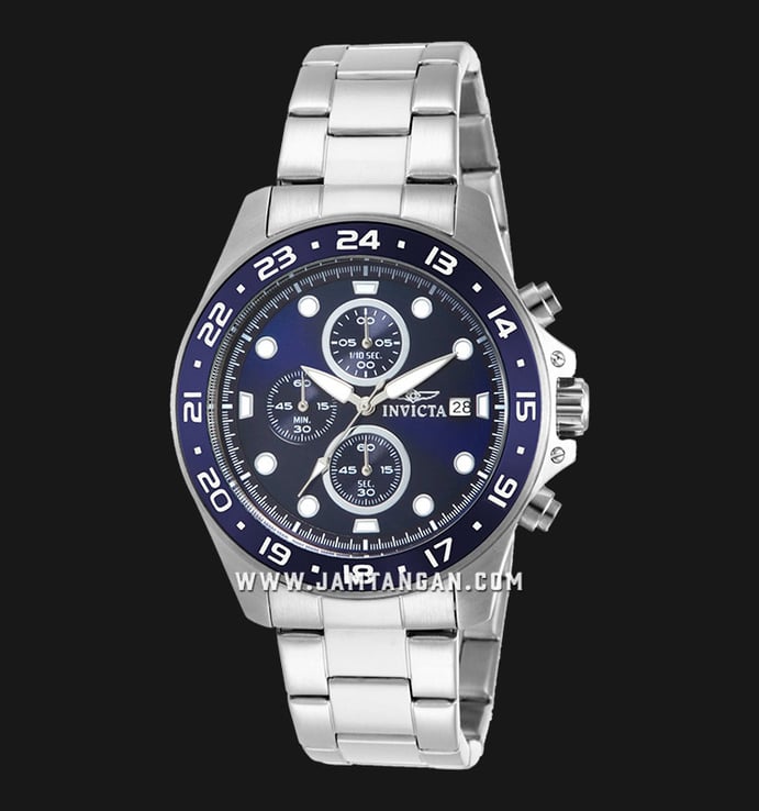 INVICTA Pro Diver 15205 Chronograph Navy Dial Stainless Steel Strap