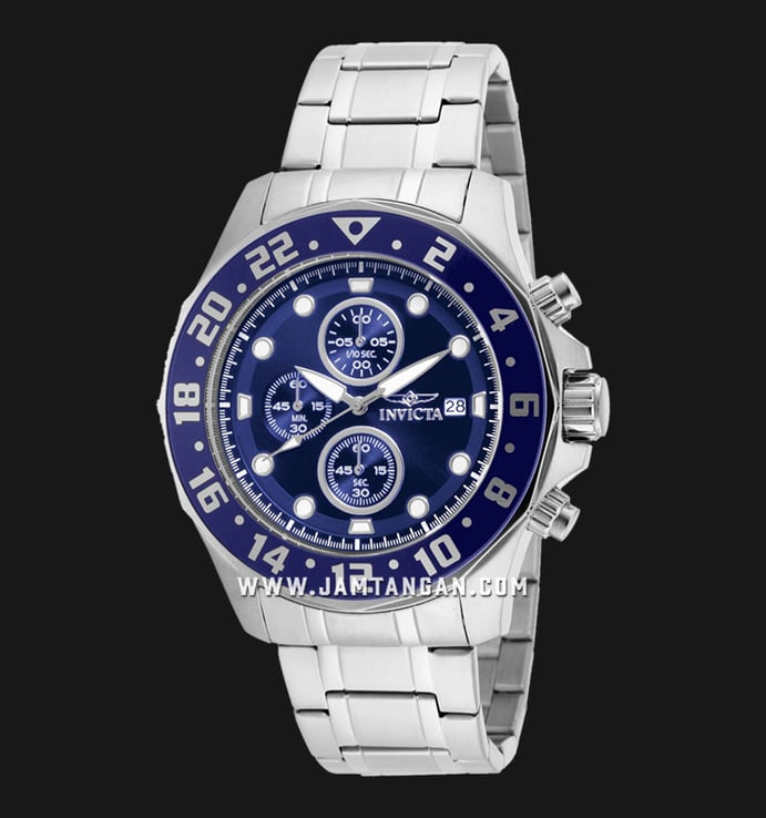 INVICTA Specialty 15939 Chronograph Navy Dial Stainless Steel Strap