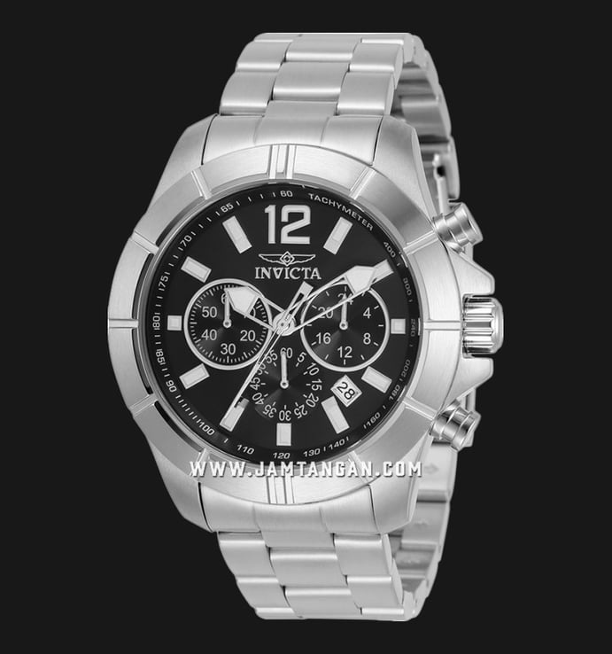 INVICTA Specialty 21462 Chronograph Black Dial Stainless Steel Strap
