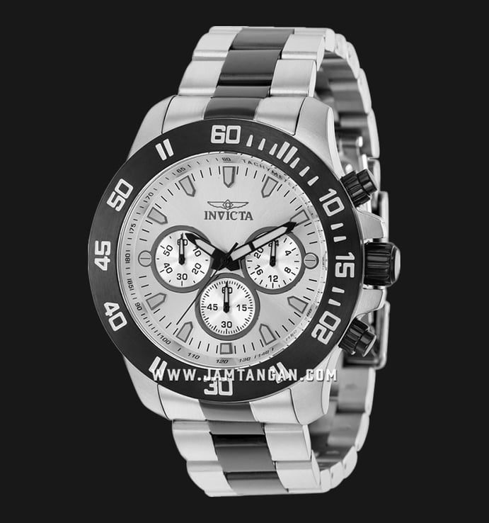 INVICTA Specialty 21485 Chronograph Silver Dial Dual Tone Stainless Steel Strap