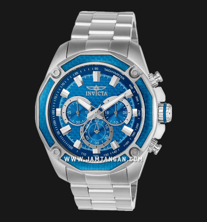 INVICTA Aviator 22804 Chronograph Blue Dial Stainless Steel Strap