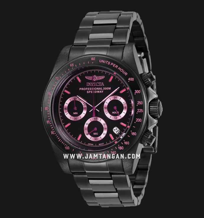 INVICTA Speedway 27773 Chronograph Black Dial Black Stainless Steel Strap