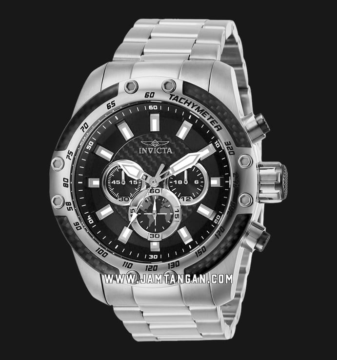 INVICTA Speedway 28657 Chronograph Black Dial Stainless Steel Strap