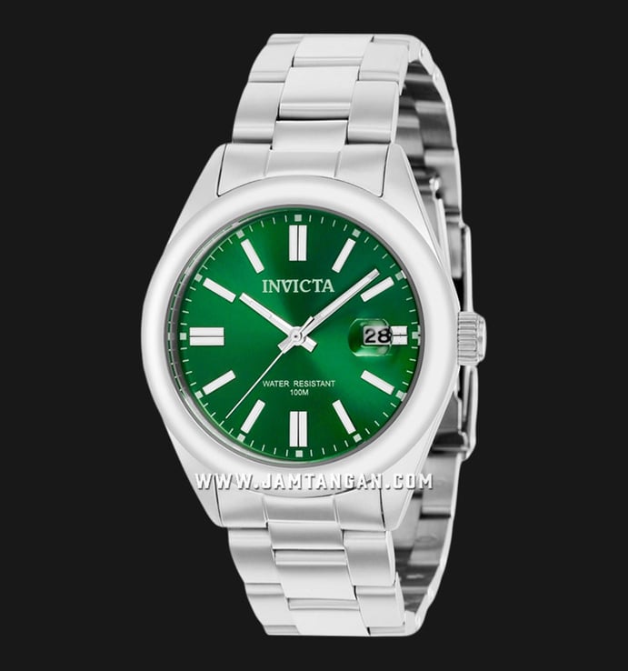 INVICTA Pro Diver 38478 Zager Exclusive Lady Green Dial Stainless Steel Strap