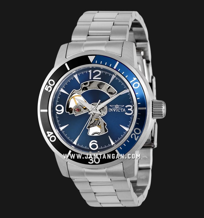 INVICTA Specialty 38543 Mechanical Blue Dial Stainless Steel Strap