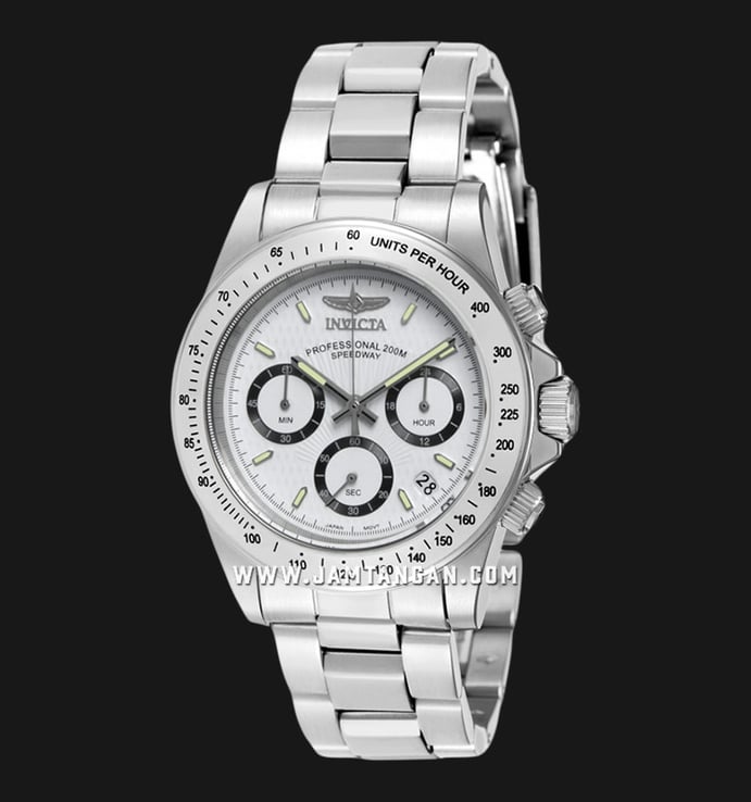 INVICTA Signature 7025 Chronograph White Dial Stainless Steel Strap