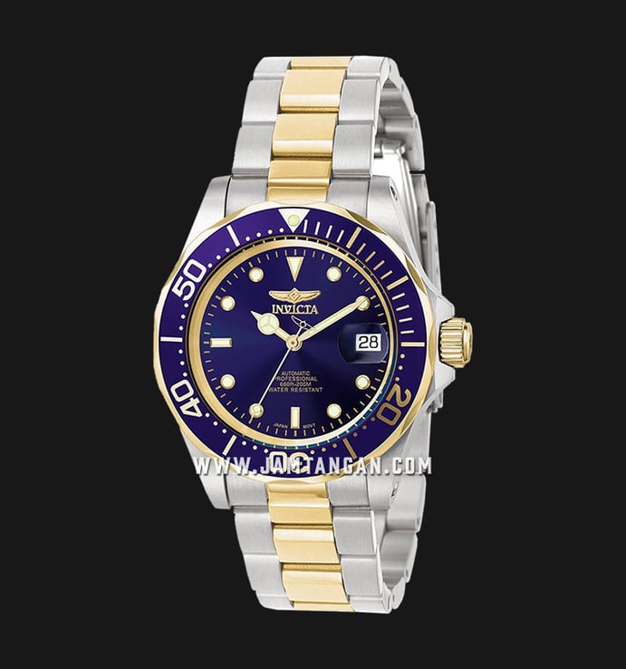 INVICTA Pro Diver 8928 Automatic Blue Dial Dual Tone Stainless Steel Strap