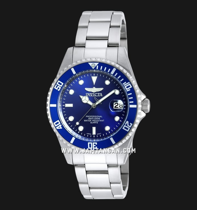 INVICTA Pro Diver 9204OB Blue Dial Stainless Steel Strap