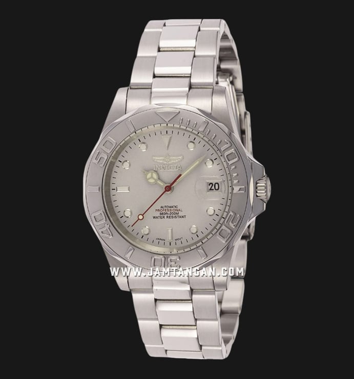 INVICTA Pro Diver 9210 Automatic Light Grey Dial Stainless Steel Strap