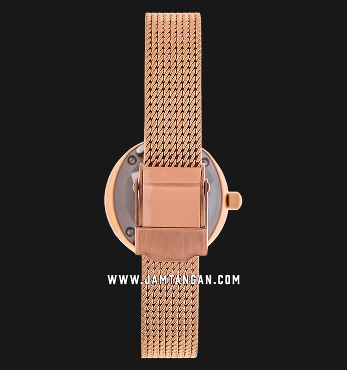Jonas & Verus Lumiere L25.11.PWBP Mother of Pearl Dial Rose Gold Stainless Steel Mesh Strap