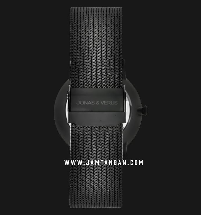 Jonas & Verus Surging Y01562-A0.BBBBB Automatic Men Black Dial Black Stainless Steel Mesh Strap
