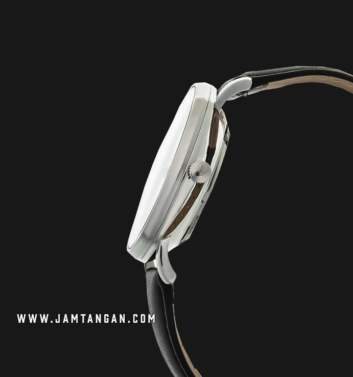Jonas & Verus Automatic Series Y01562-A0.WWWLB Man White Dial Black Leather Strap