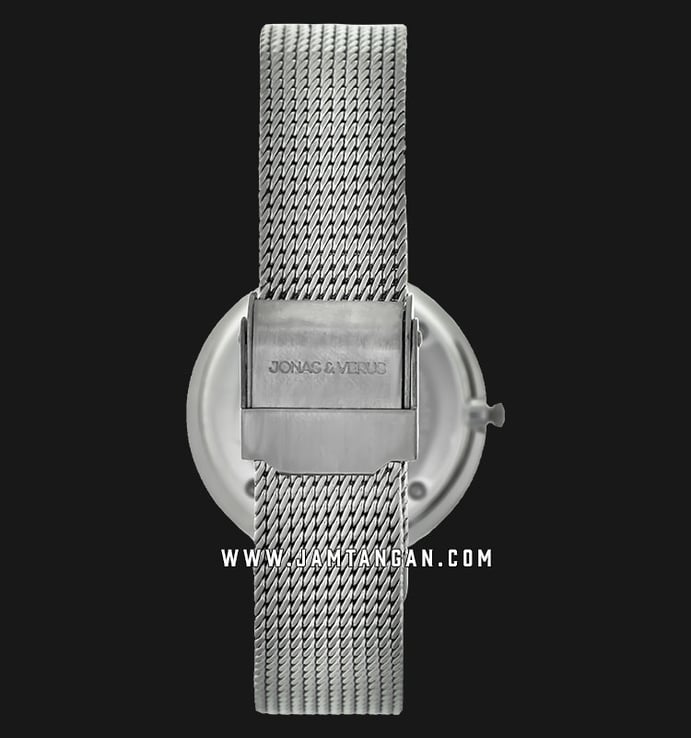 Jonas & Verus Surging Y01563-A0.WWBBW Automatic Men Black Dial Stainless Steel Mesh Strap