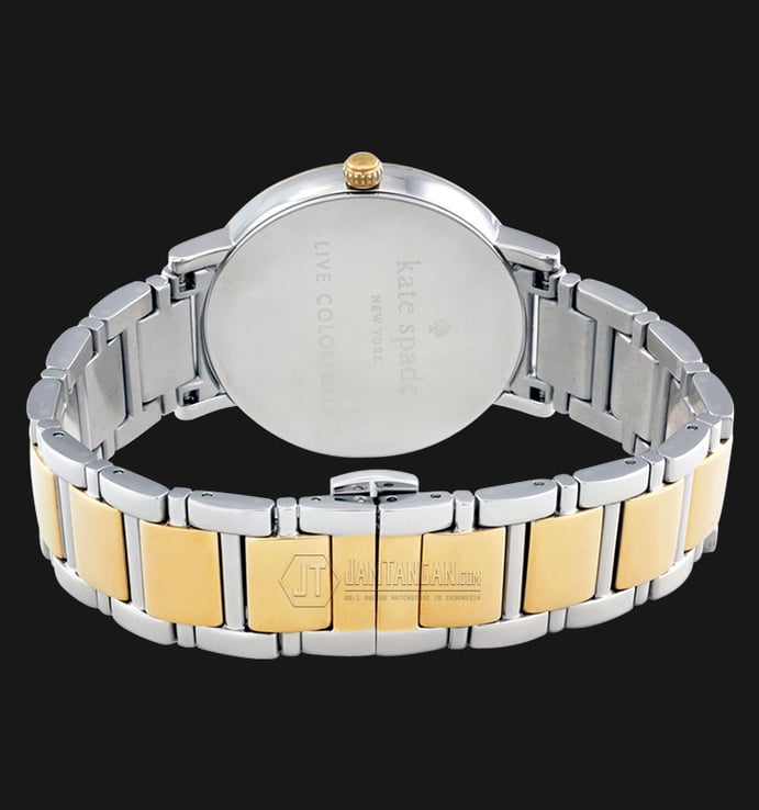 Kate Spade 1YRU0108 Gramercy White Dial Two-tone Stainless Steel Watch