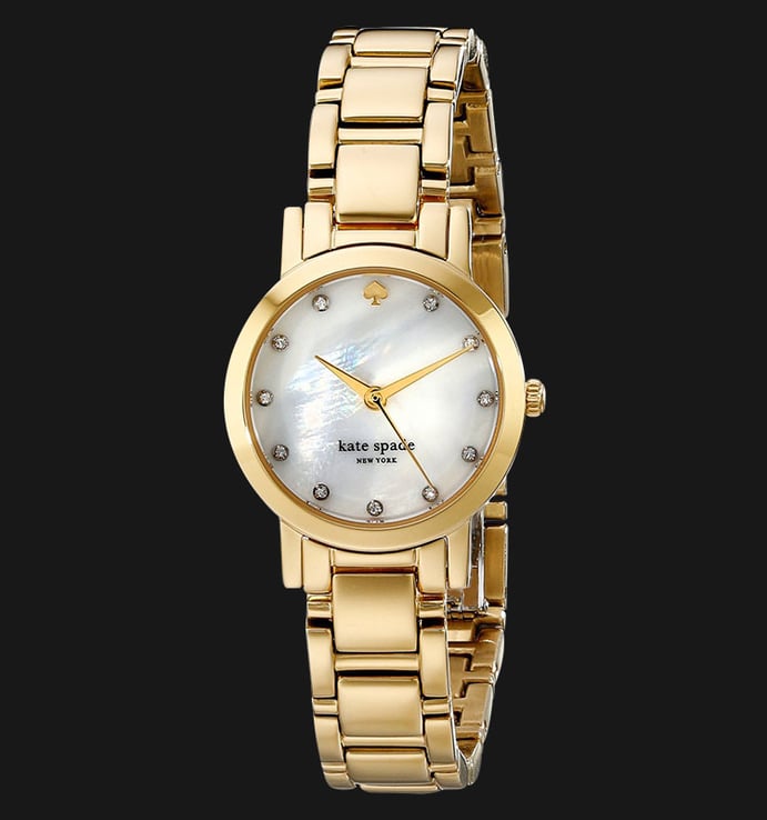Kate Spade 1YRU0145 Gramercy Mini Mother of Pearl Dial Gold Stainless Steel