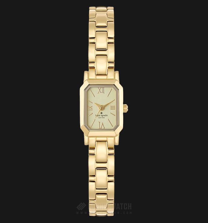 Kate Spade 1YRU0630 Tiny Hudson Gold Dial Gold-Plated Stainless Steel