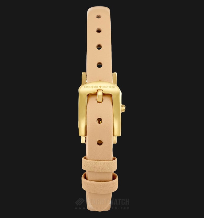 Kate Spade 1YRU0637 Tiny Hudson Mother of Pearl Dial Beige Leather Strap