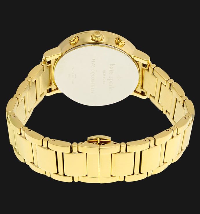 Kate Spade 1YRU0715 Gramercy Grand Gold Dial Gold Stainless Steel Bracelet