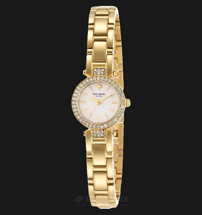 Kate Spade 1YRU0723 Tiny Gramercy Mother of Pearl Dial Gold-tone Stainless Steel