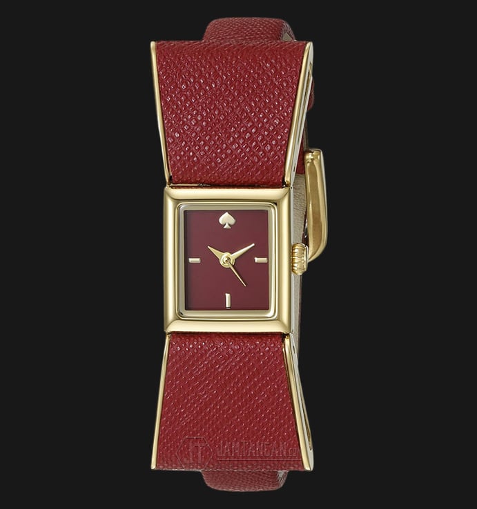 Kate Spade 1YRU0902 Kenmare Red Dial Red Leather Strap Watch