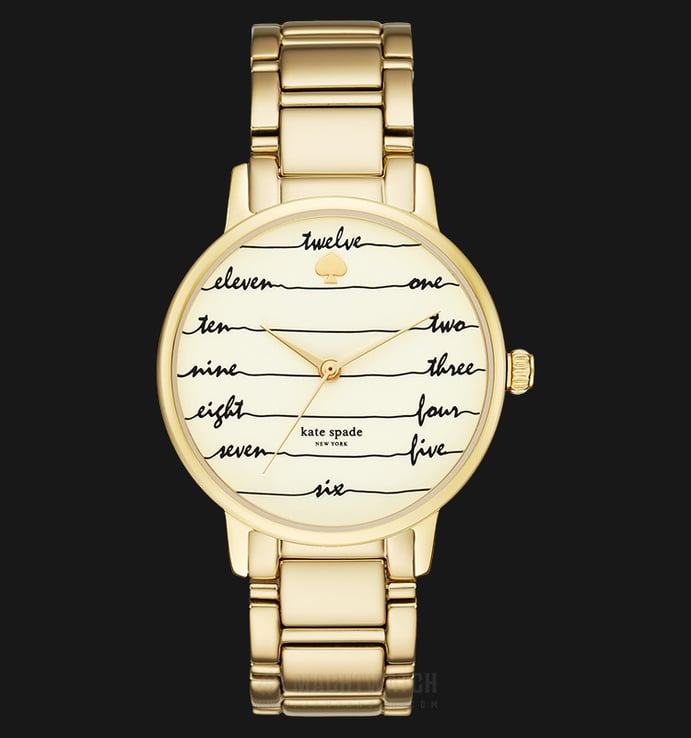 Kate Spade KSW1060 Gold Chalkboard Gramercy Cream Dial Gold-tone Stainless Steel