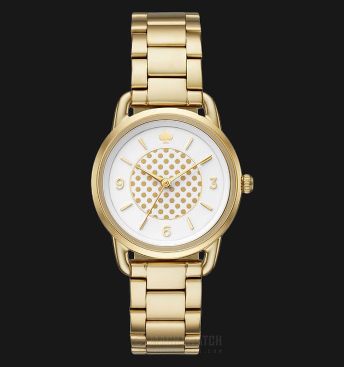 Kate Spade Boathouse Gold-Tone KSW1166 White Dial Gold Stainless Steel Strap