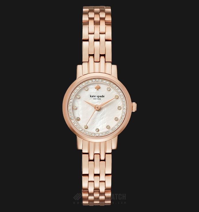 Kate Spade New York KSW1243 White Mother of Pearl Dial Rose Gold Stainless Steel Strap