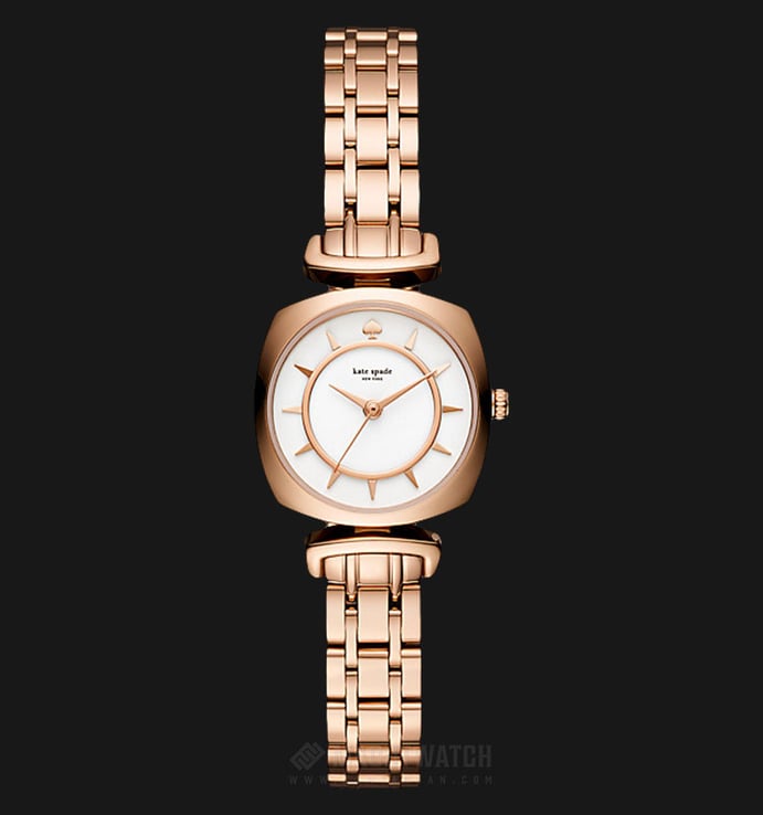 Kate Spade Barrow KSW1322 White Dial Rose Gold Stainless Steel Strap