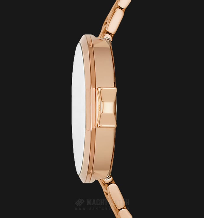 Kate Spade New York Park Row KSW1323 White Mother of Pearl Dial Rose Gold Stainless Steel Strap