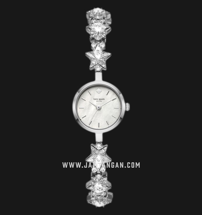 Kate Spade New York Star Chain KSW1392 White Mother of Pearl Dial Stainless Steel Strap
