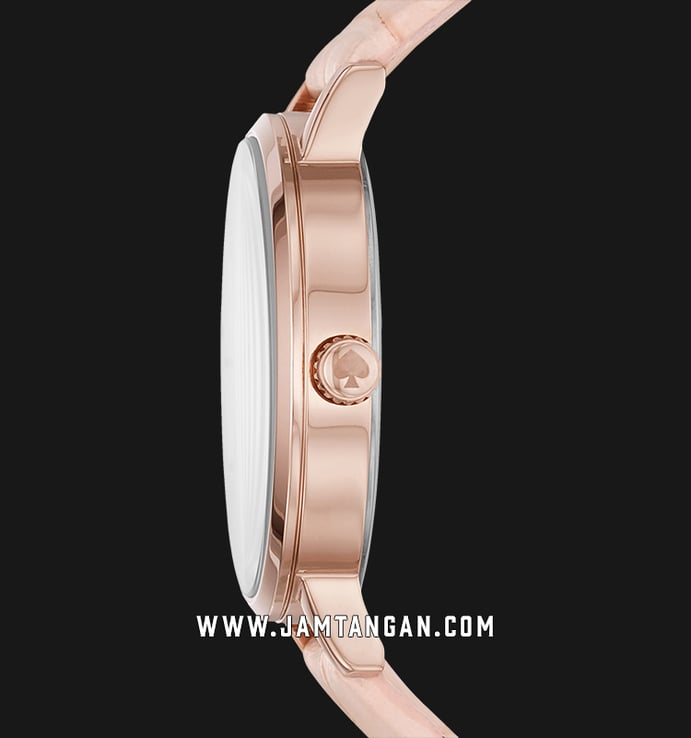 Kate Spade New York Metro KSW1425 Mother of Pearl Dial Pink Leather Strap