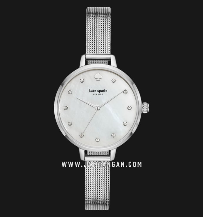 Kate Spade New York KSW1490 White Mother of Pearl Dial Stainless Steel Strap