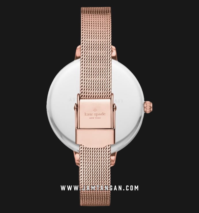 Kate Spade New York KSW1492 White Mother of Pearl Dial Rose Gold Stainless Steel Strap