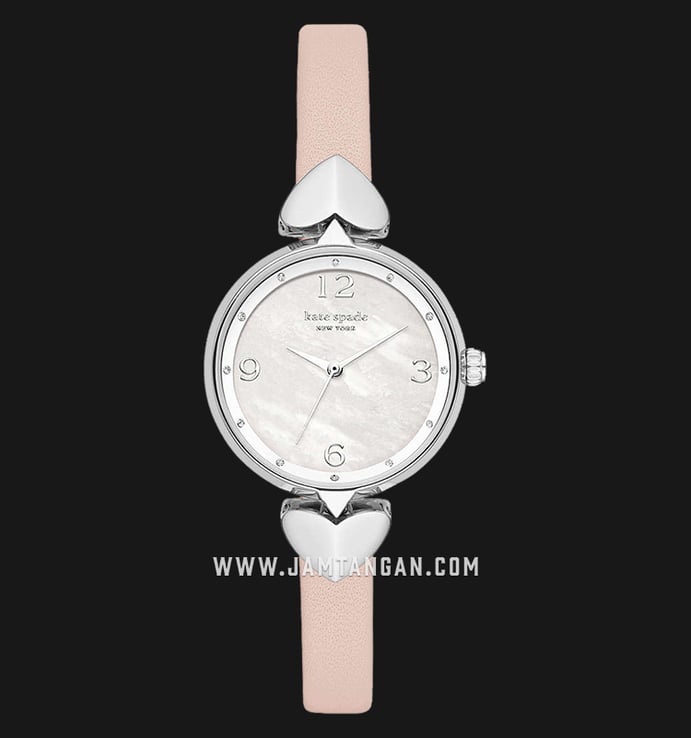 Kate Spade New York KSW1550 White Mother of Pearl Dial Peach Leather Strap