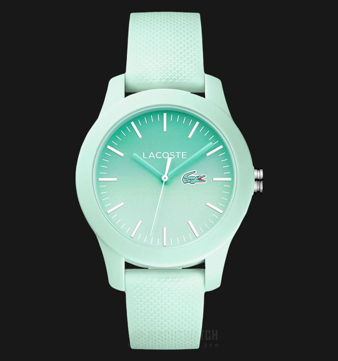 Lacoste 12.12 2000990 Ladies Green Dial Green Rubber Strap