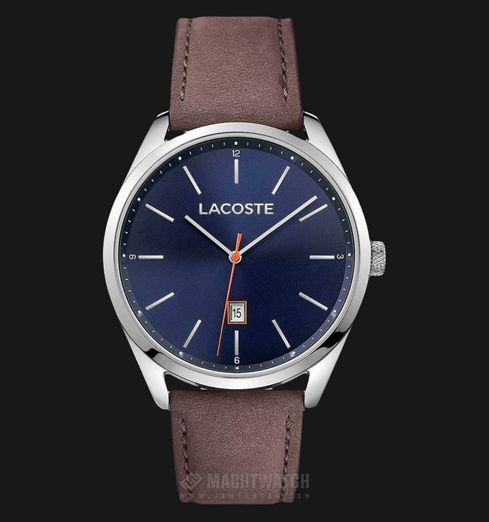 Lacoste San Diego 2010910 Blue Dial Brown Leather Strap