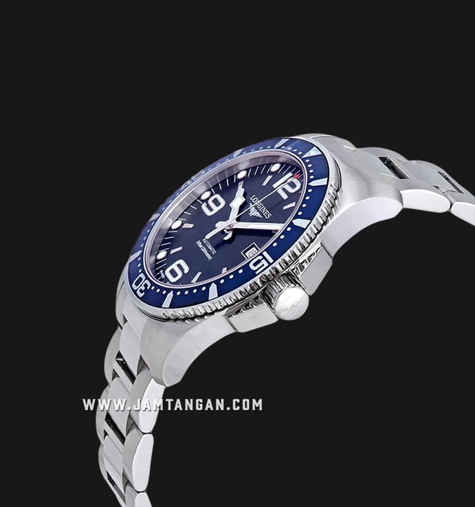 Longines HydroConquest L3.841.4.96.6 Automatic Sunray Blue Dial Stainless Steel Strap