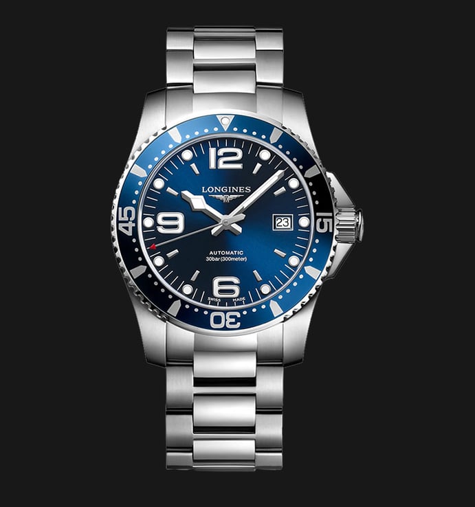 Longines HydroConquest L37424966 Automatic Sunray Blue Dial Stainless Steel Strap