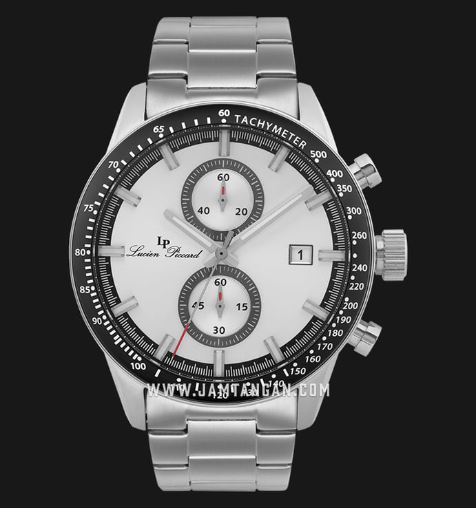 Lucien Piccard Grani LP-28004C-22S Chronograph Silver Dial Stainless Steel Strap