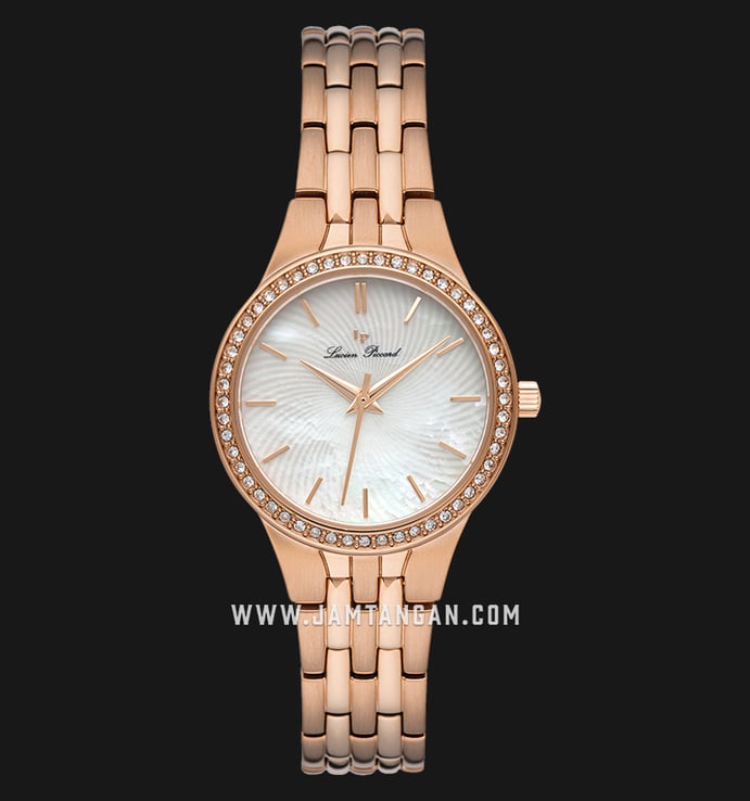 Lucien Piccard Jayne LP-28020-RG-22MOP Mother of Pearl Dial Rose Gold Stainless Steel Strap
