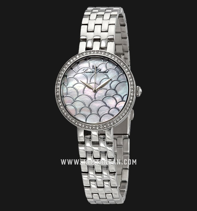 Lucien Piccard Ava LP-28022-22MOP Mother of Pearl Dial Stainless Steel Strap