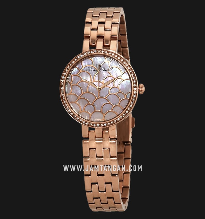 Lucien Piccard Ava LP-28022-RG-99MOP Mother of Pearl Dial Rose Gold Stainless Steel Strap