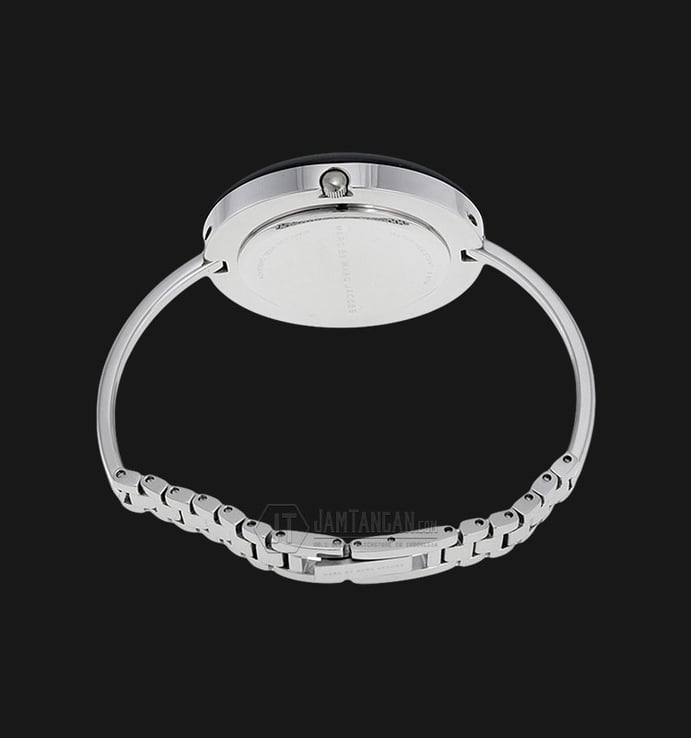 Marc Jacobs MBM3397 Donut White Dial Black Stainless Steel Bangle Ladies Watch