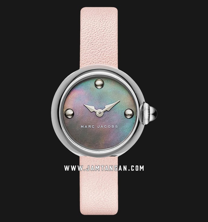 Marc Jacobs Courtney MJ1433 Mother of Pearl Dial Pink Leather Strap