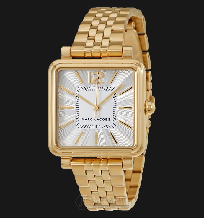 Marc Jacobs MJ3462 Vic Silver Dial Gold Tone Stainless Steel Watch